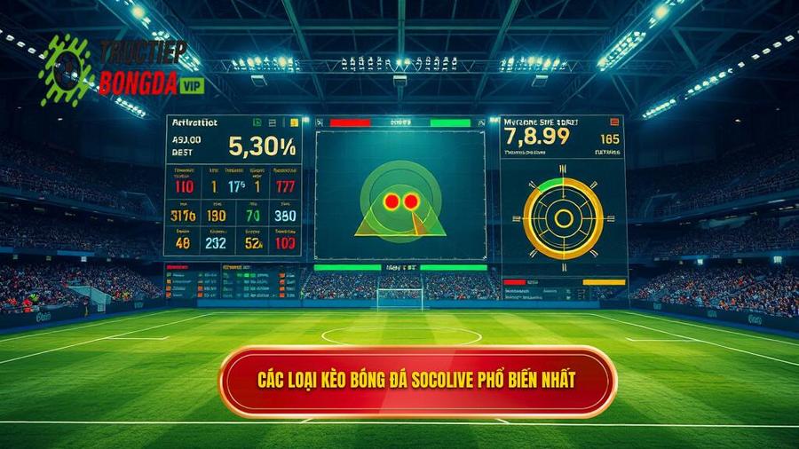 Các loại kèo bóng đá Socolive phổ biến nhất hiện nay