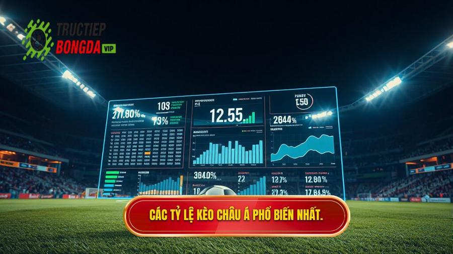 Các tỷ lệ Kèo bóng đá Châu Á phổ biến nhất hiện nay