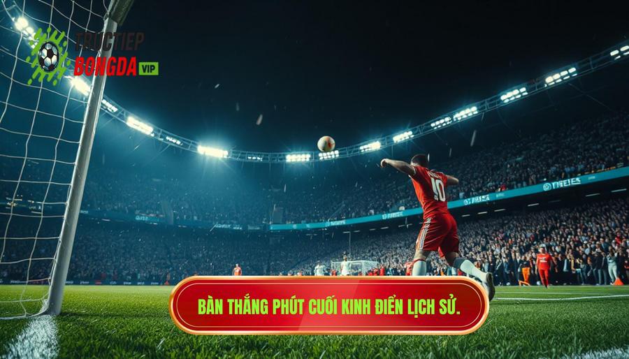 Những khoảnh khắc bàn thắng phút cuối trực tiếp kinh điển lịch sử